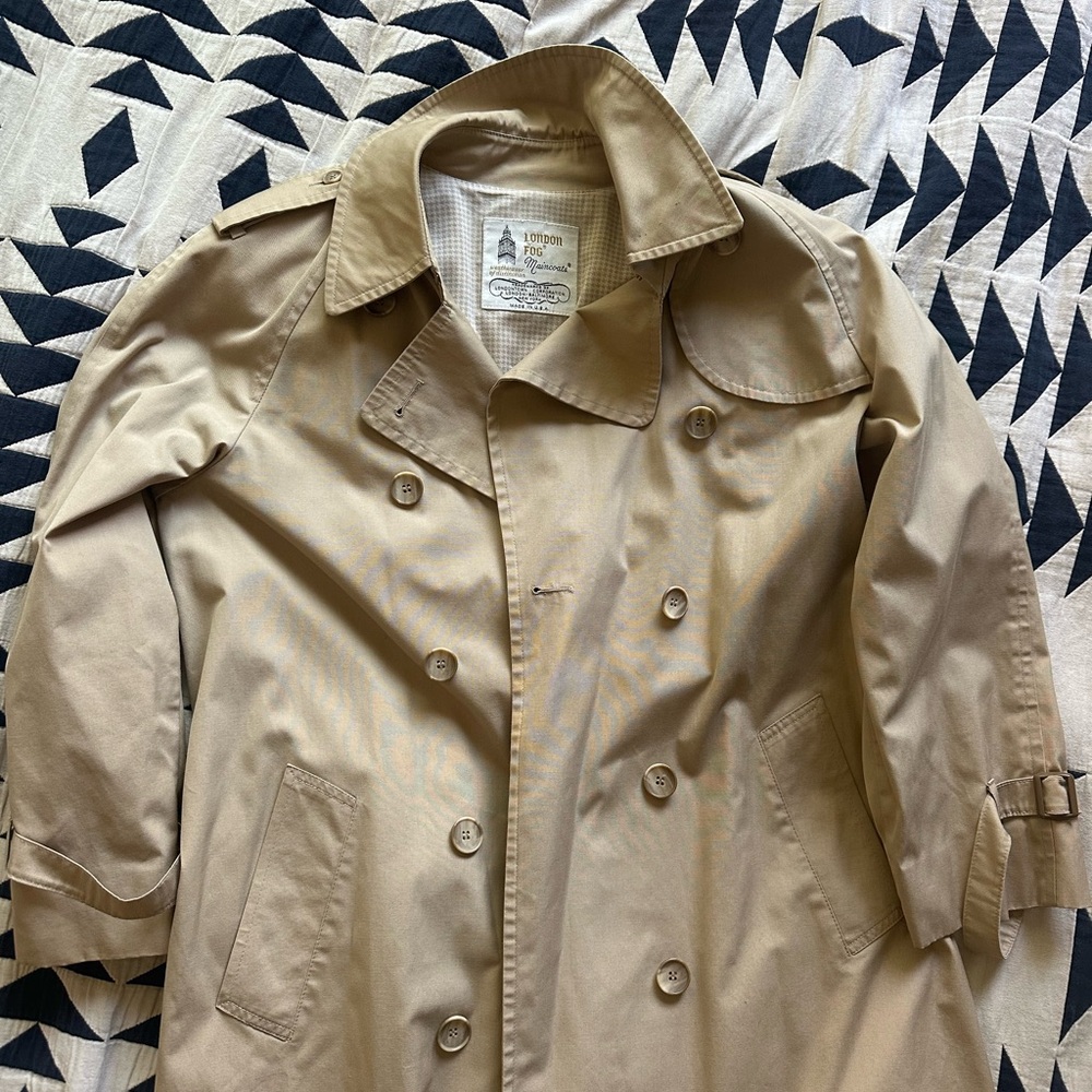 London Fog Beige Trench Coat